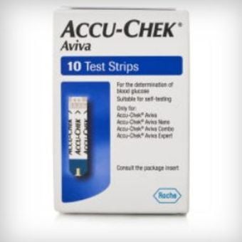 Accu-Chek Aviva Test Strips Pack of 10 Accu-Chek Aviva Test Strips Pack of 10