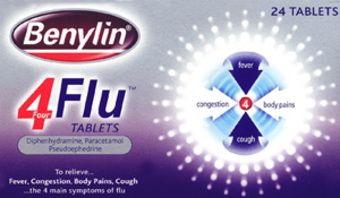 Benylin 4 Flu Tablets 