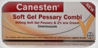 Canesten Thrush Combi Soft Gel Pessary & External Cream Canesten Thrush Combi Soft Gel Pessary & External Cream