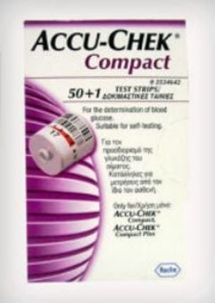Accu-Chek Compact Glucose Test Strips 50