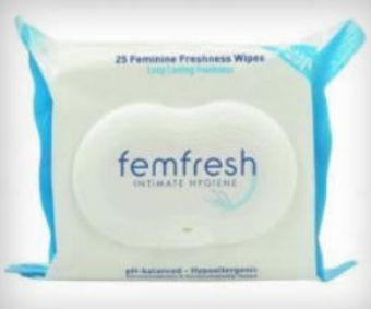 Femfresh Body Fresheners Range Cleansing Wipes Pack of 25
