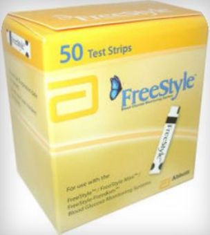 Freestyle Blood Glucose Test Strips Pack of 50