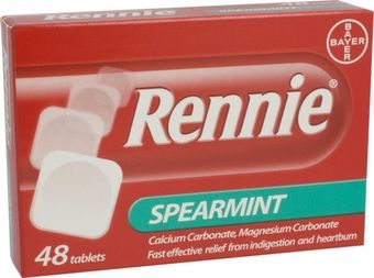 Rennie Tablets Spearmint Pack of 48 Rennie Tablets Spearmint Pack of 48