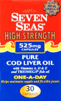 Seven Seas Cod Liver Oil High Strength Capsules Pack of 30