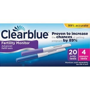 Clearblue Fertility Montior sticks 20 & 4 Pregnancy Test
