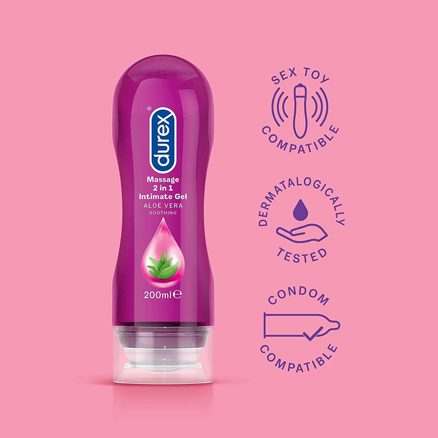 durex play aloe vera 2 in 1 massage gel lubricant PLAY MASSAGE ALOE VERA massage gel and lubricant Intimate lubricants Durex