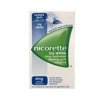 Nicorette 4mg Chewing Gum Icy White