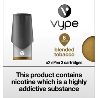 VYPE ePEN 3 Cartridges Blended Tobacco Flavour Online | Simple Online  Pharmacy