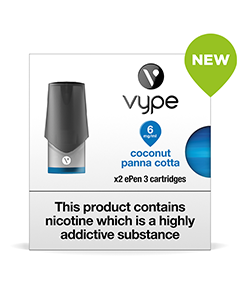 VYPE ePEN 3 Cartridges Coconut Panna Cotta Flavour VYPE ePEN 3 Cartridges Coconut Panna Cotta Flavour