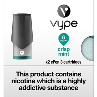VYPE ePEN 3 Cartridges Crisp Mint Flavour VYPE ePEN 3 Cartridges Crisp Mint Flavour