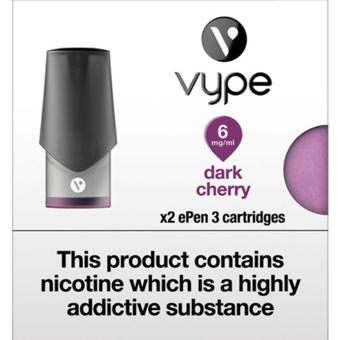 VYPE ePEN 3 Cartridges Dark Cherry Flavour VYPE ePEN 3 Cartridges Dark Cherry Flavour