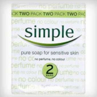 Simple Pure Bath Soap 125g Pack of 2 Simple Pure Bath Soap 125g Pack of 2