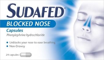 Sudafed Blocked Nose Capsules Pack Of 24