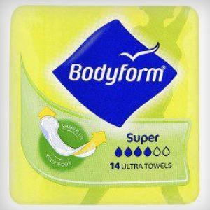 Bodyform Sanitary Towels Without Wings Super Pack of 14